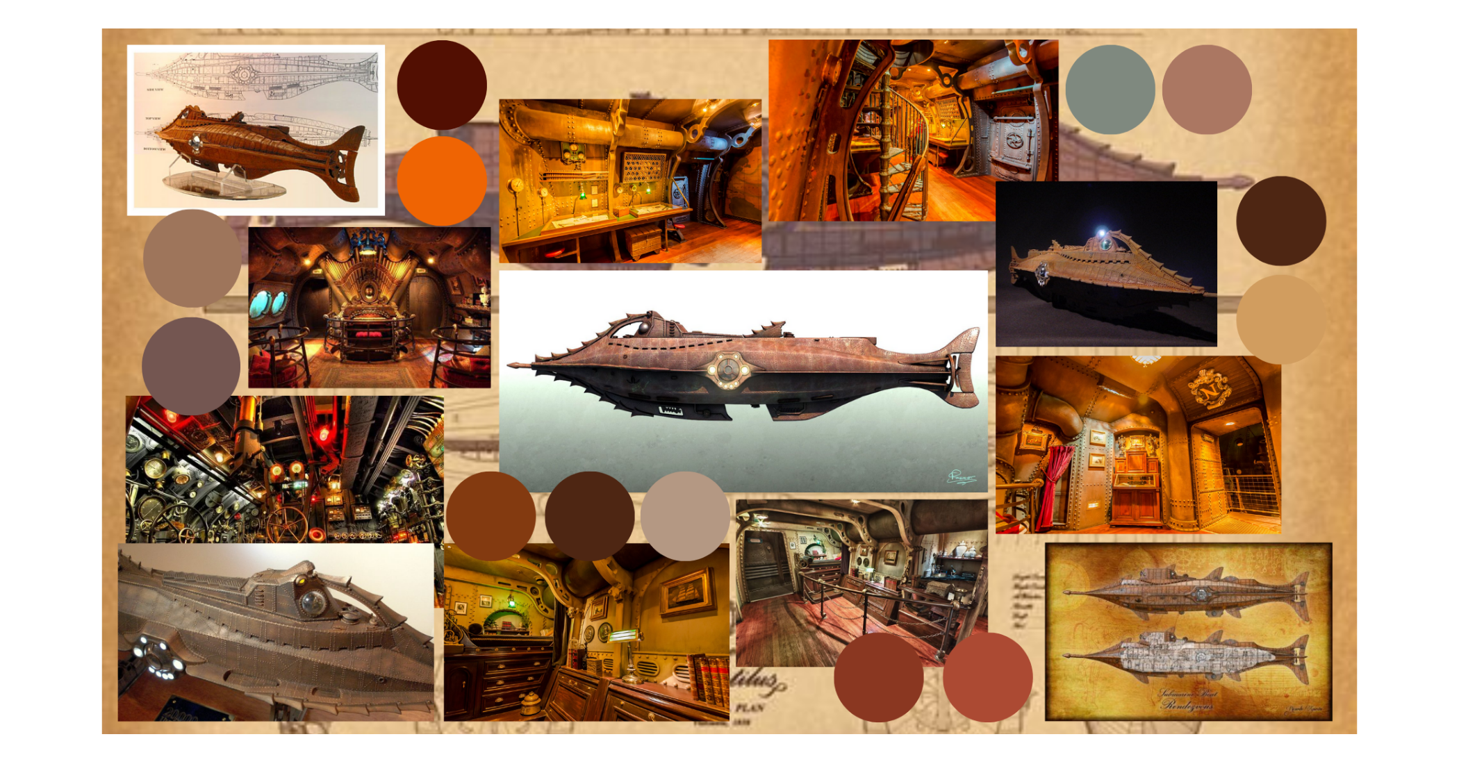 Environment art direction — references and palette