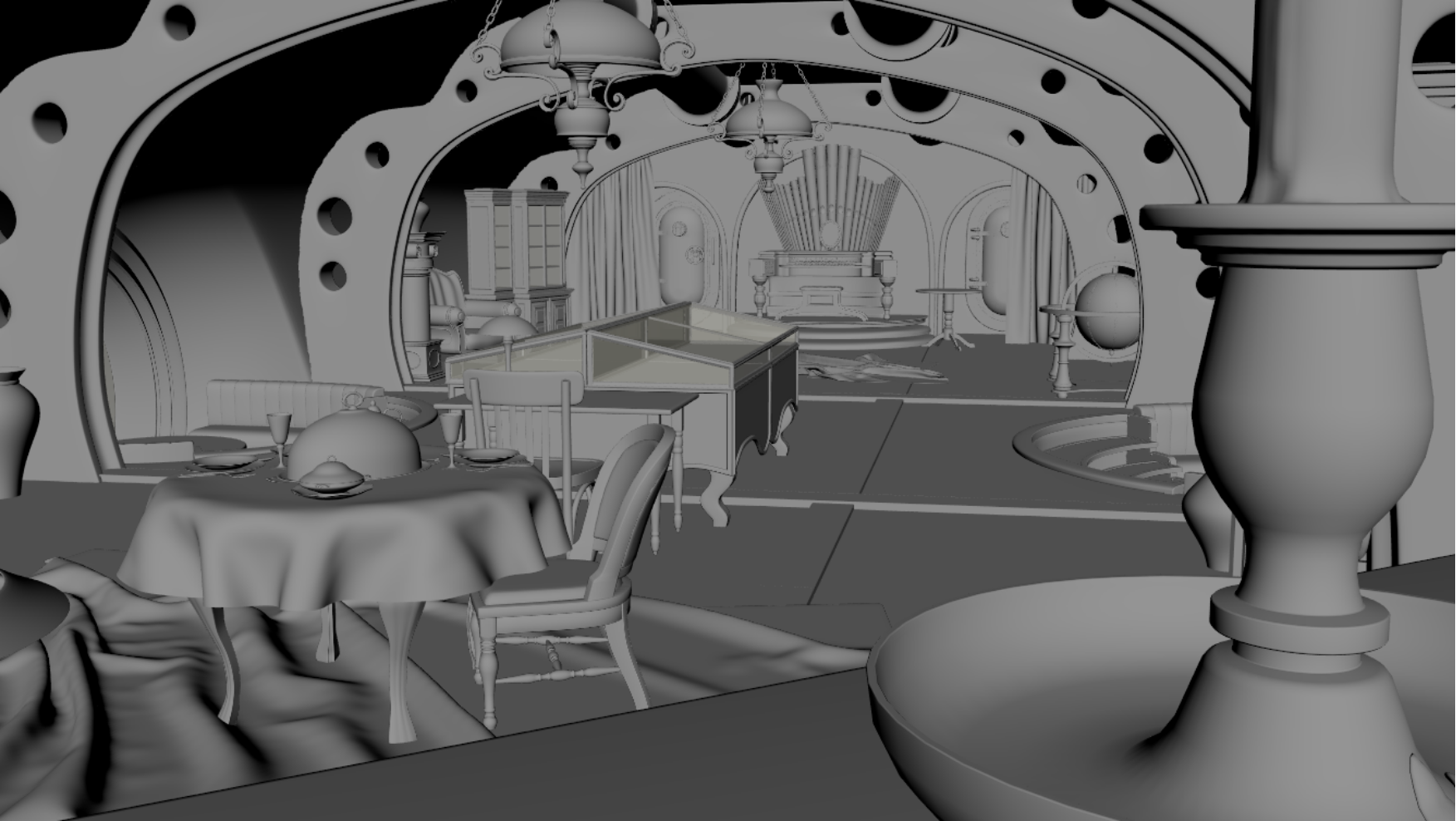 Nautilus interior — environment modeling