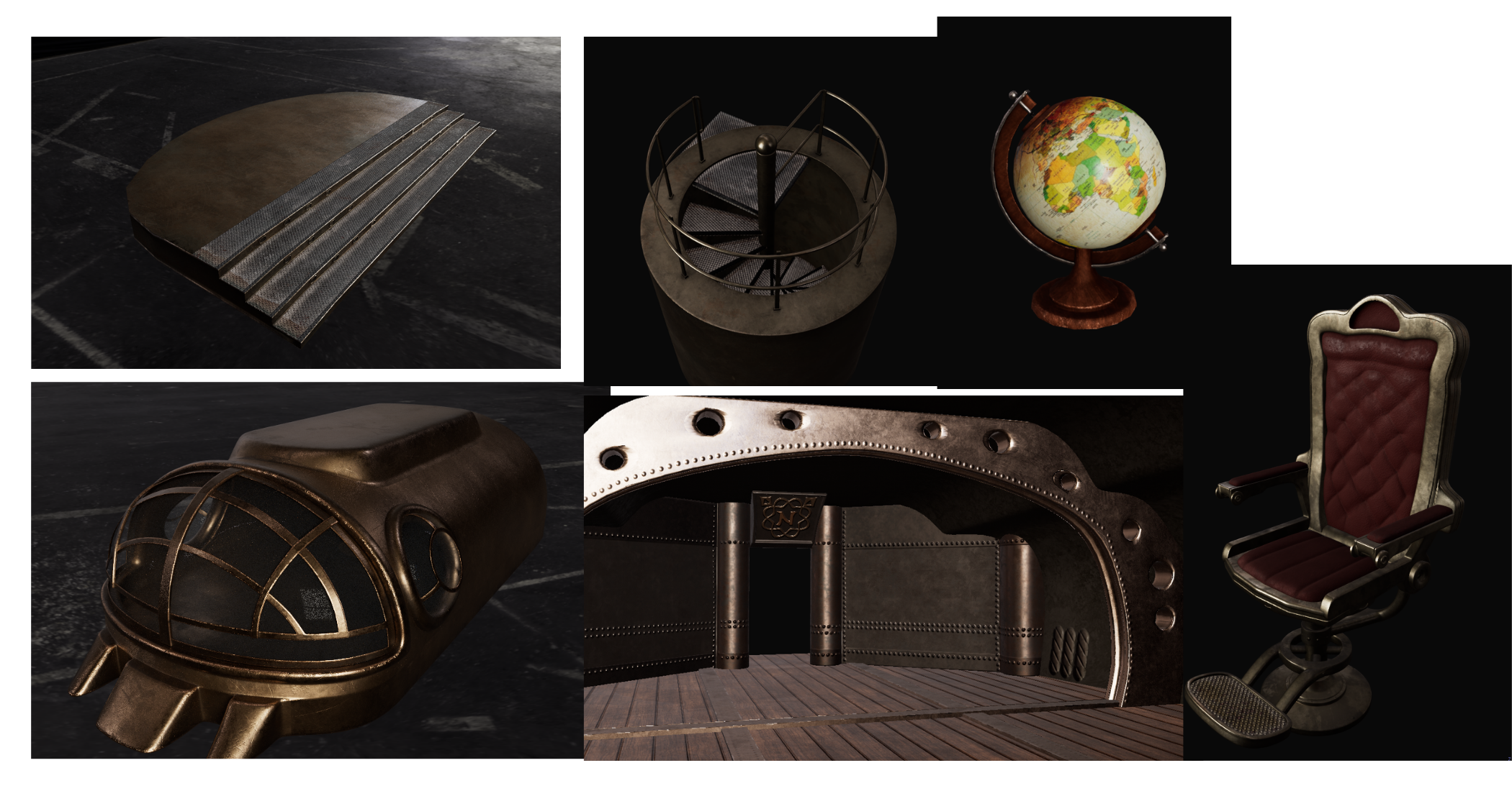Environment props — textures and materials