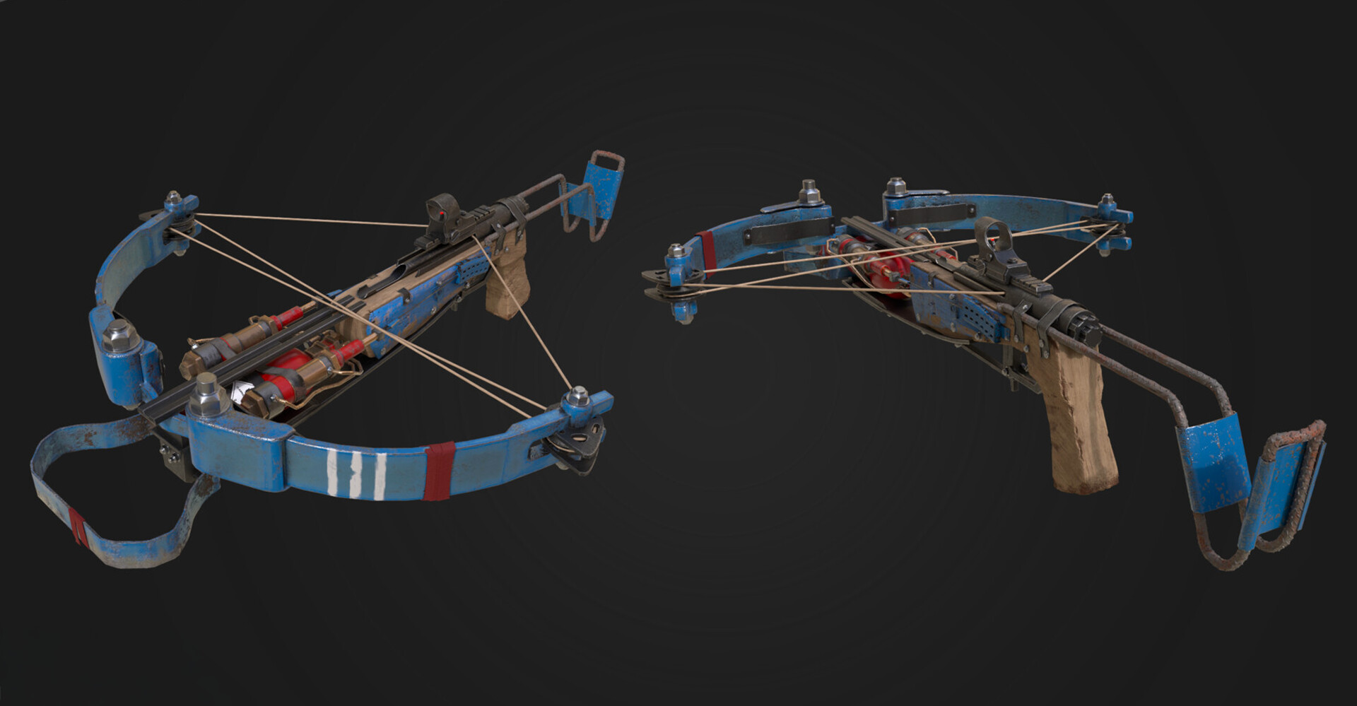 Crossbow two-angle composition